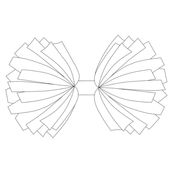 Cheerleading Pom Pom Set, Purple and Silver - Picture 7 of 7